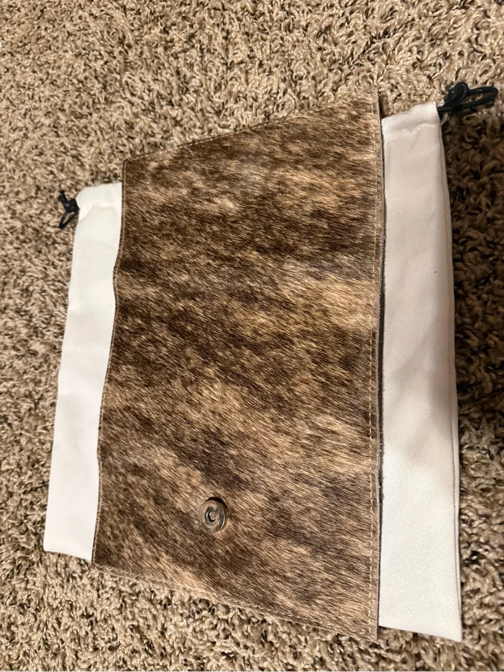 Holy Cow Couture Bandit wallet Brown and Brindle
